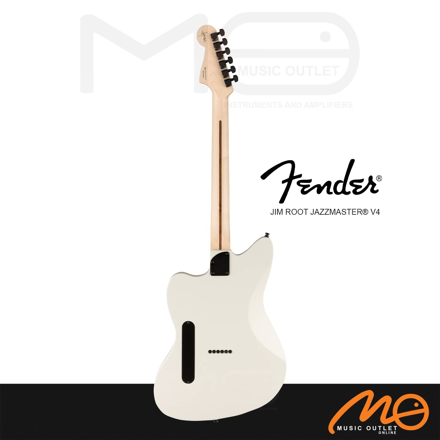 FENDER JIM ROOT SIGNATURE JAZZMASTER V4 ELECTRIC GUITAR (ARCTIC WHITE)