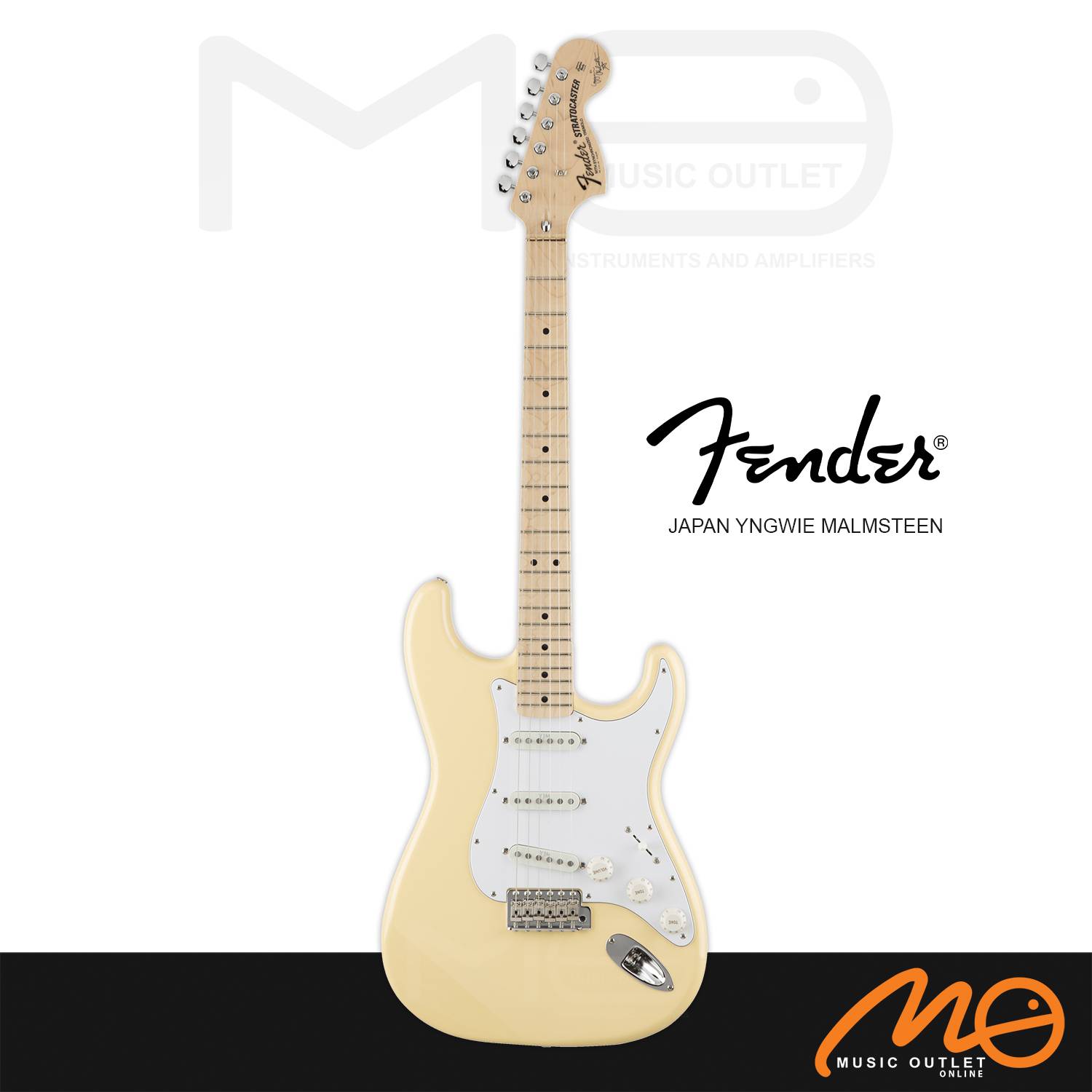 FENDER JAPAN YNGWIE MALMSTEEN STRATOCASTER ELECTRIC GUITAR, MAPLE
