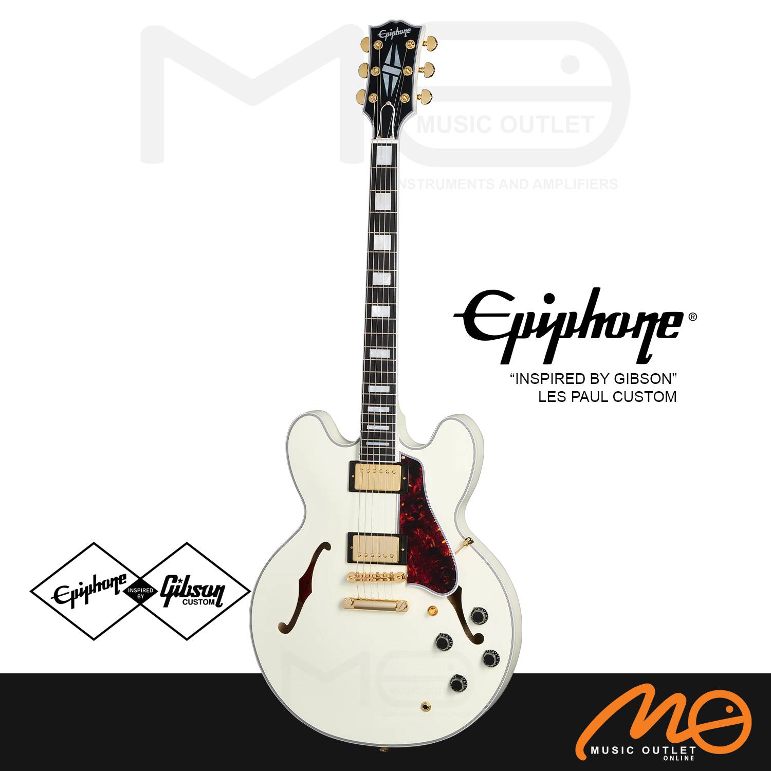Epiphone ES 335 AW ホワイト エレキギター Epiphone Inspired by