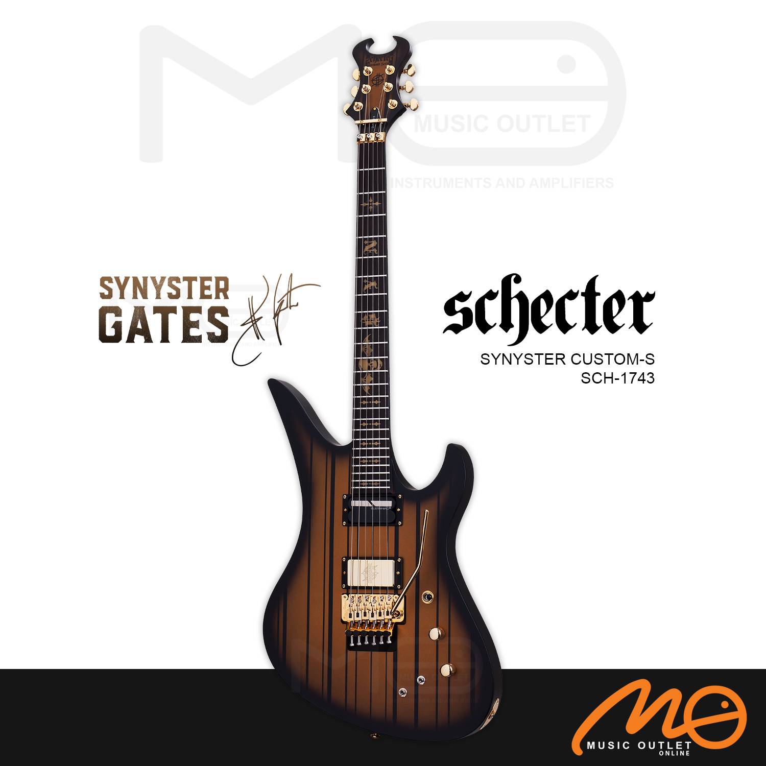 SCHECTER SYNYSTER GATES CUSTOM-S SUSTAINIAC & FLOYD ROSE ELECTRIC