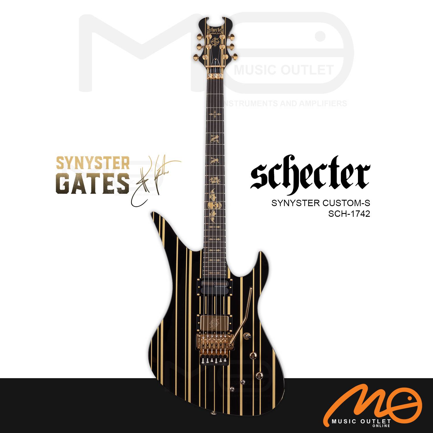ギター Schecter Synyster Custom AD-A7X-SS-CTM SCHECTER Synyster Gates Custom-S AD-A7X-SS-CTM/SN エレキギター