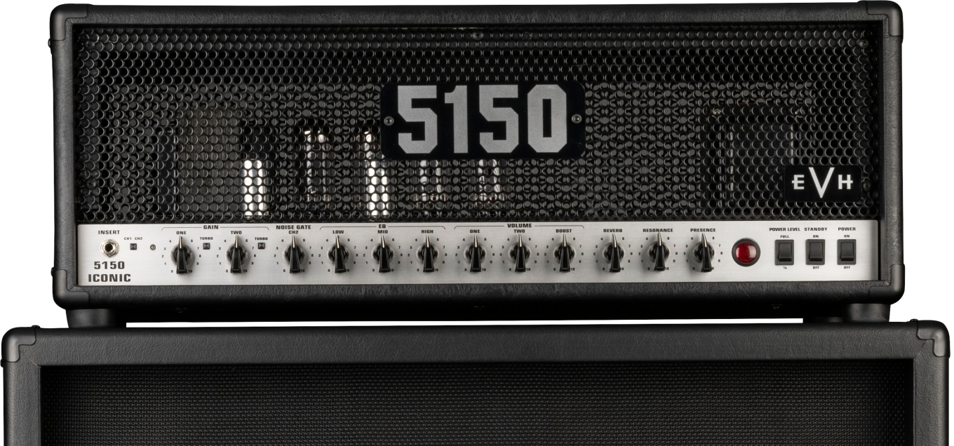 EVH 5150 ICONIC 80W GUITAR TUBE AMP HEAD, 230V UK (BLACK)
