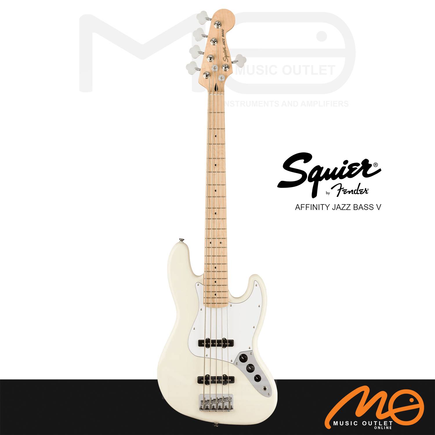 11171】 Squier Jass Bass V 5弦 ベース ホワイト Fender フェンダー
