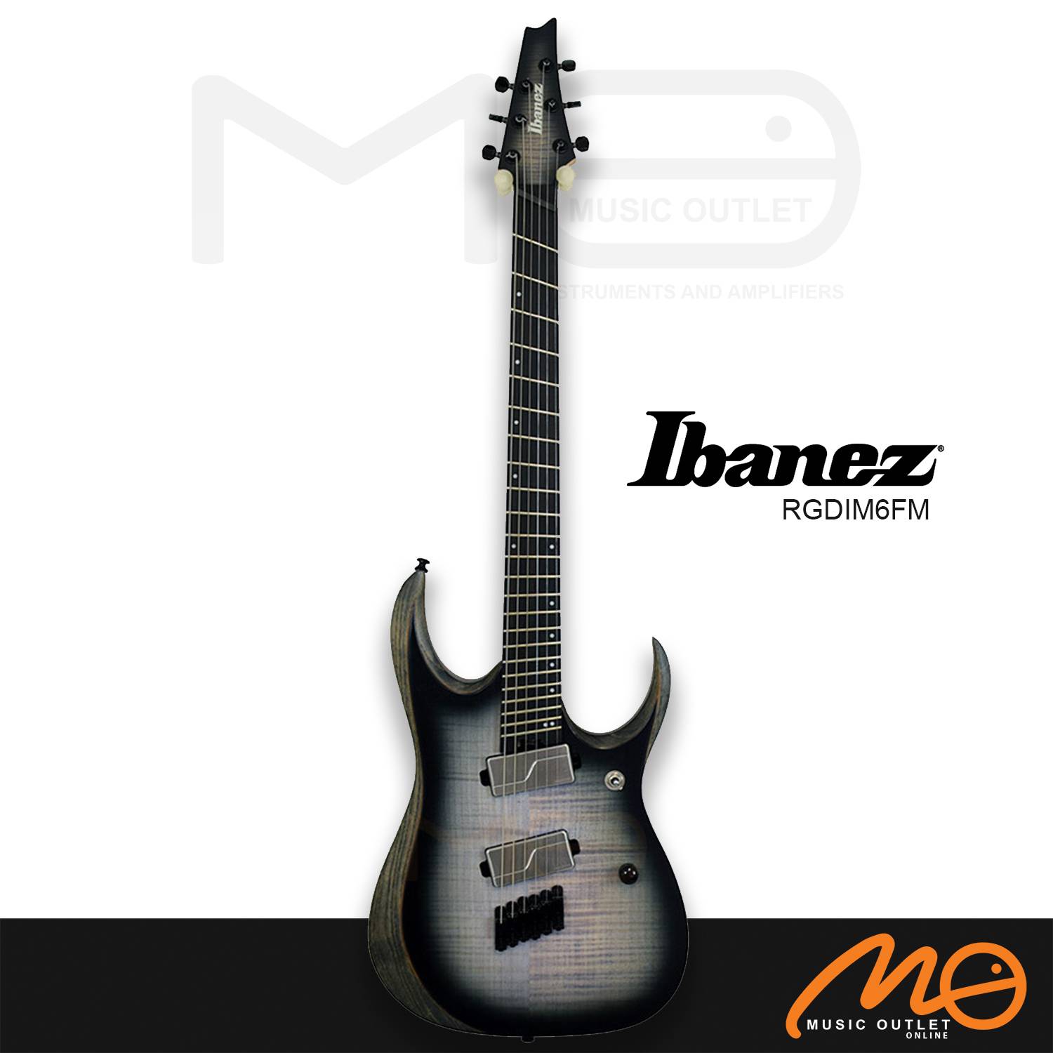 IBANEZ RGDIM6FM IRON LABEL ELECTRIC GUITAR (CERULEAN BLUE ...