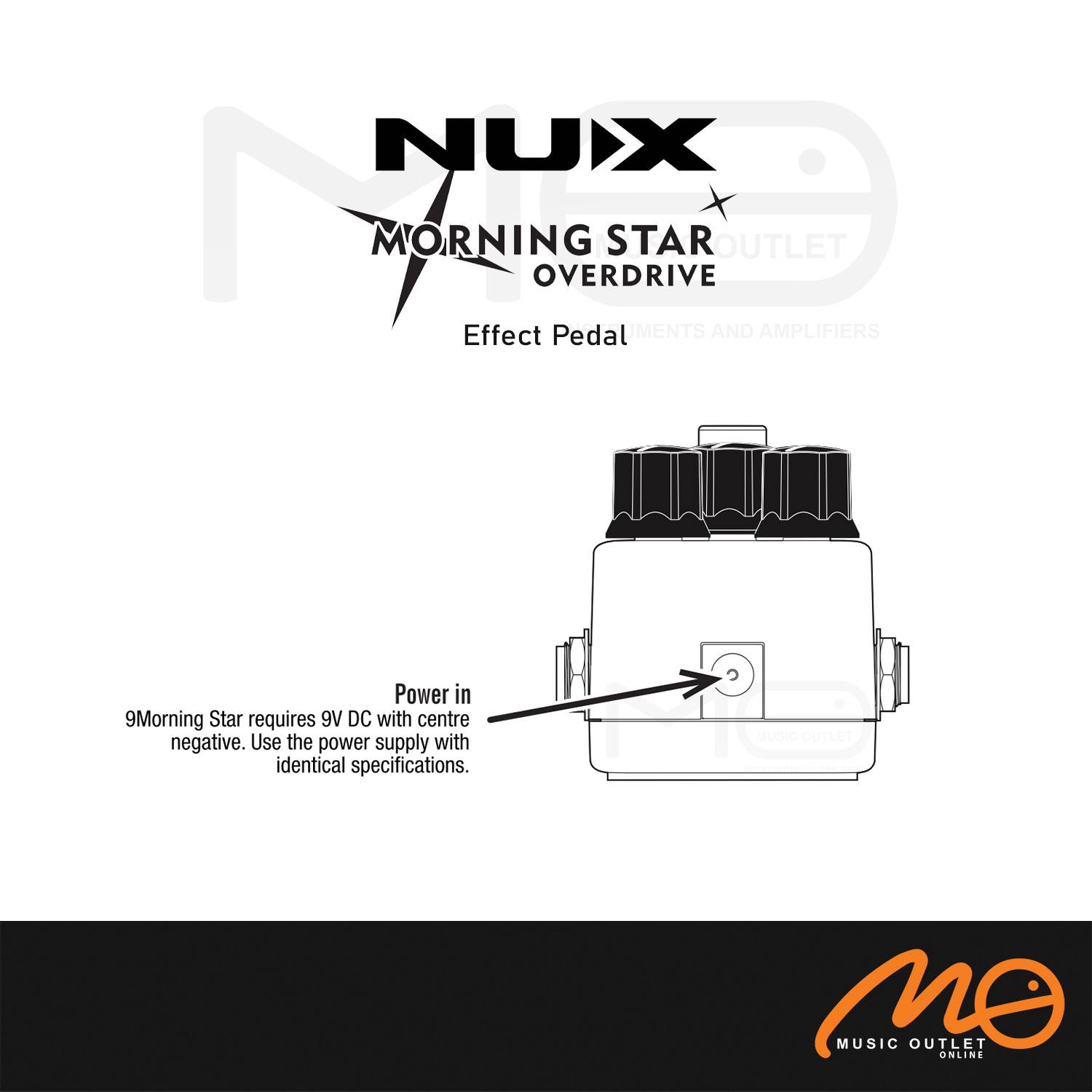 NUX NOD3 MORNING STAR MINI OVERDRIVE EFFECT PEDAL