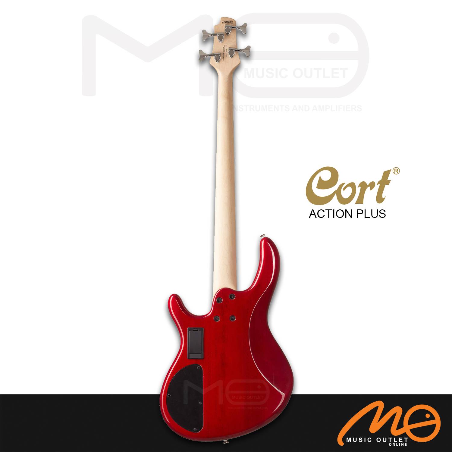 CORT ACTION PLUS 4-STRING ELECTRIC BASS (TRANS RED)