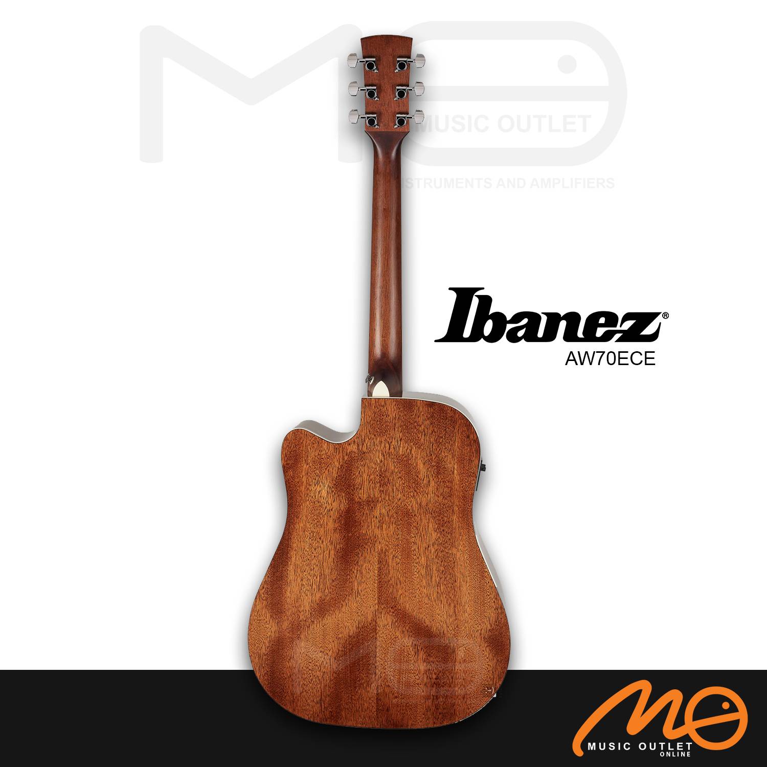 IBANEZ AW100CE ARTWOOD SERIES SOLID TOP ACOUSTIC GUITAR (NATURAL)