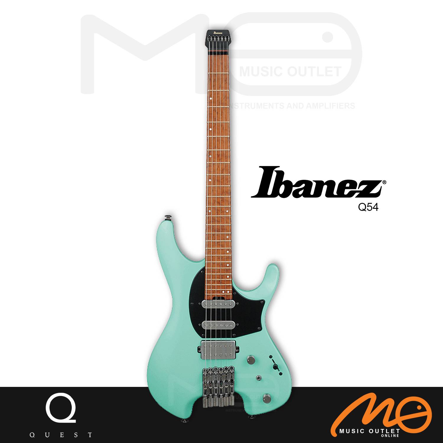 IBANEZ Q54 Q SERIES STANDARD HEADLESS ELECTRIC GUITAR (SEA FOAM GREEN MATTE)