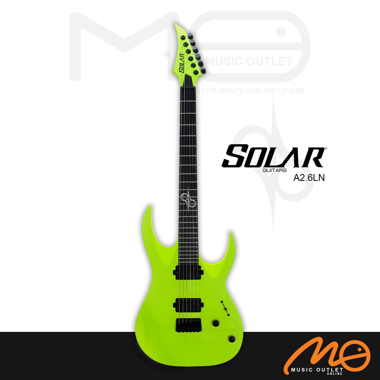 SOLAR A2.6LN ELECTRIC GUITAR (LEMON NEON MATTE)