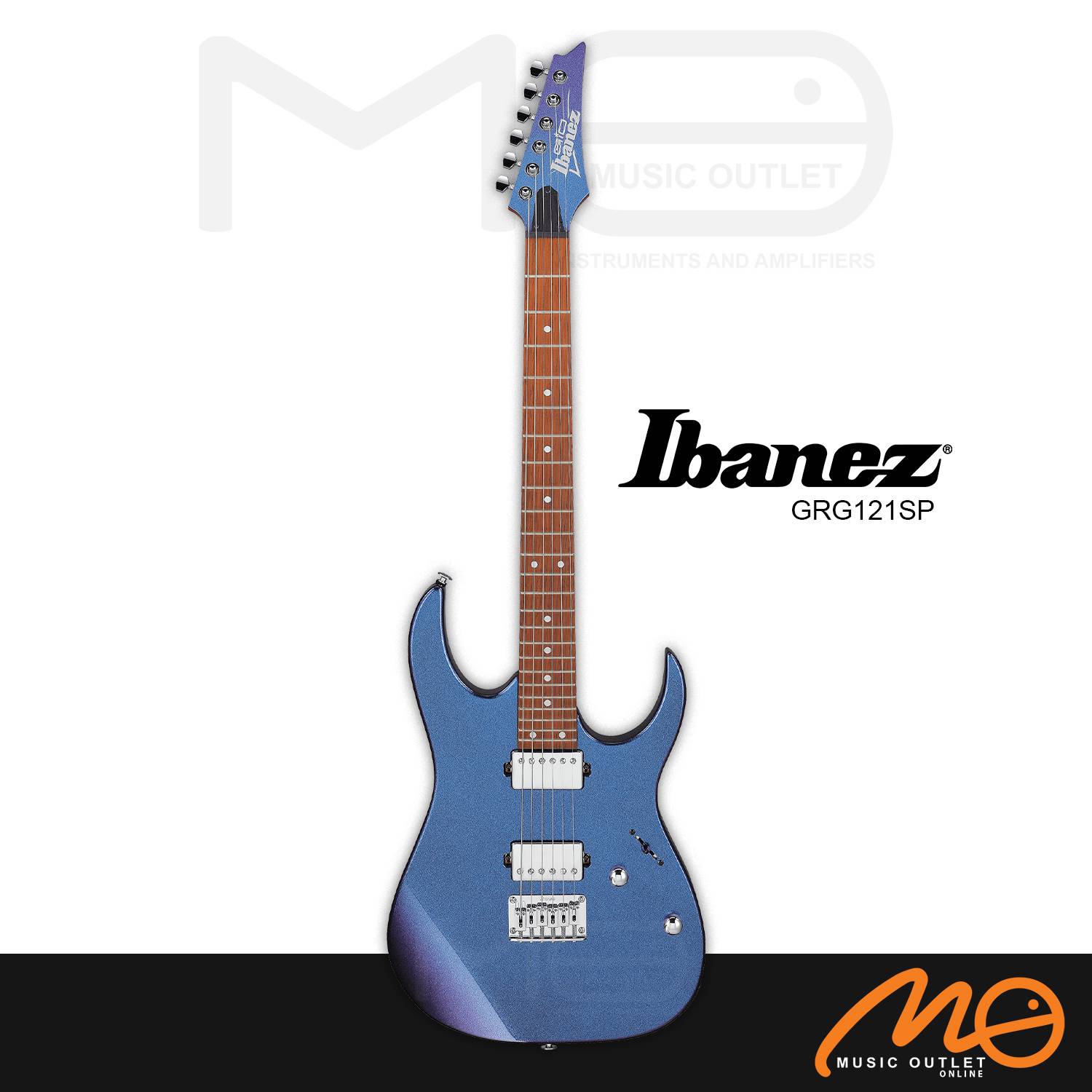 IBANEZ GRG121SP GIO ELECTRIC GUITAR (BLUE METAL CHAMELEON)