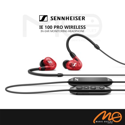 SENNHEISER IE 100 PRO WIRELESS IN-EAR MONITORING HEADPHONES (RED)