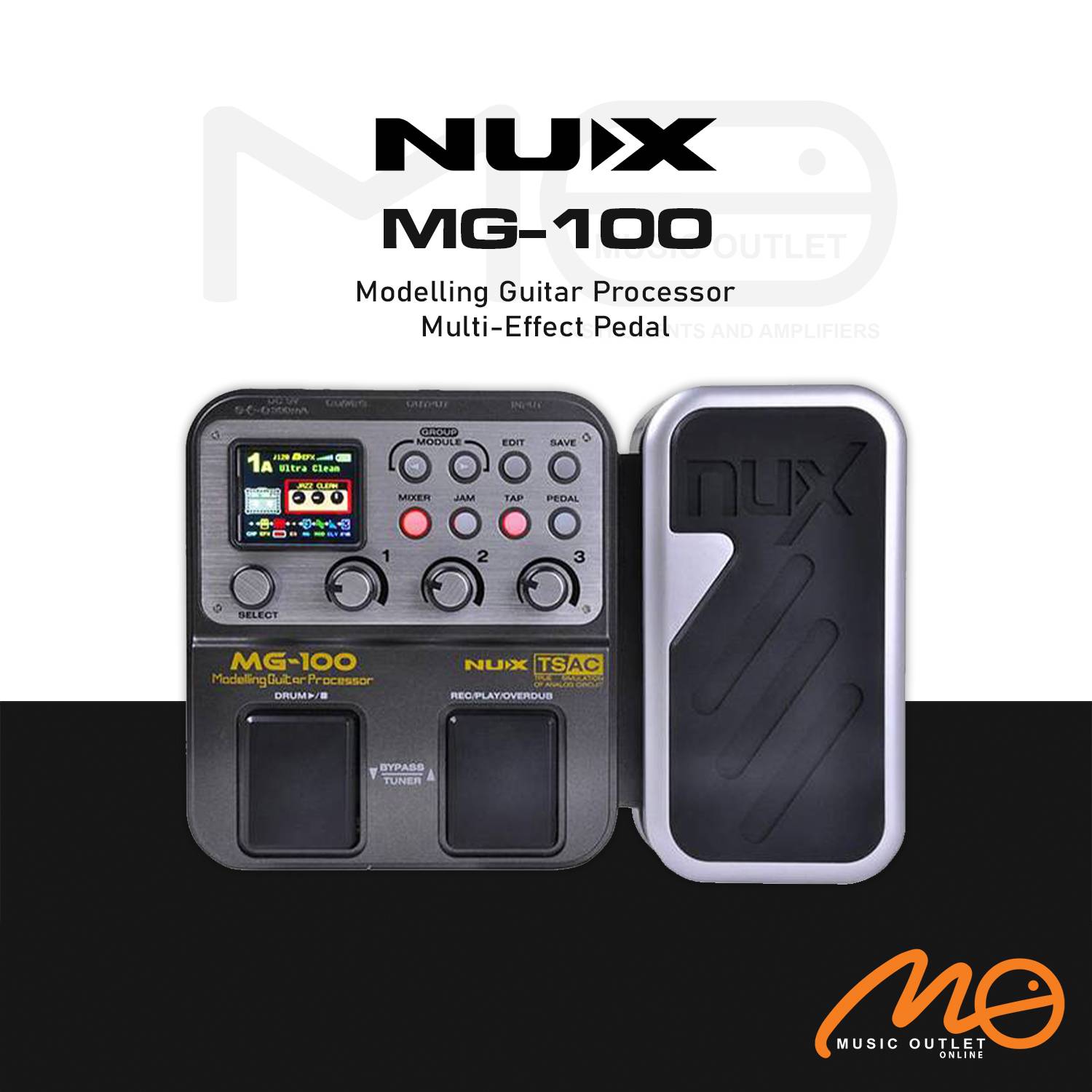 NUX MG100 MODELLING GUITAR PROCESSOR MULTI EFFECTS PEDAL
