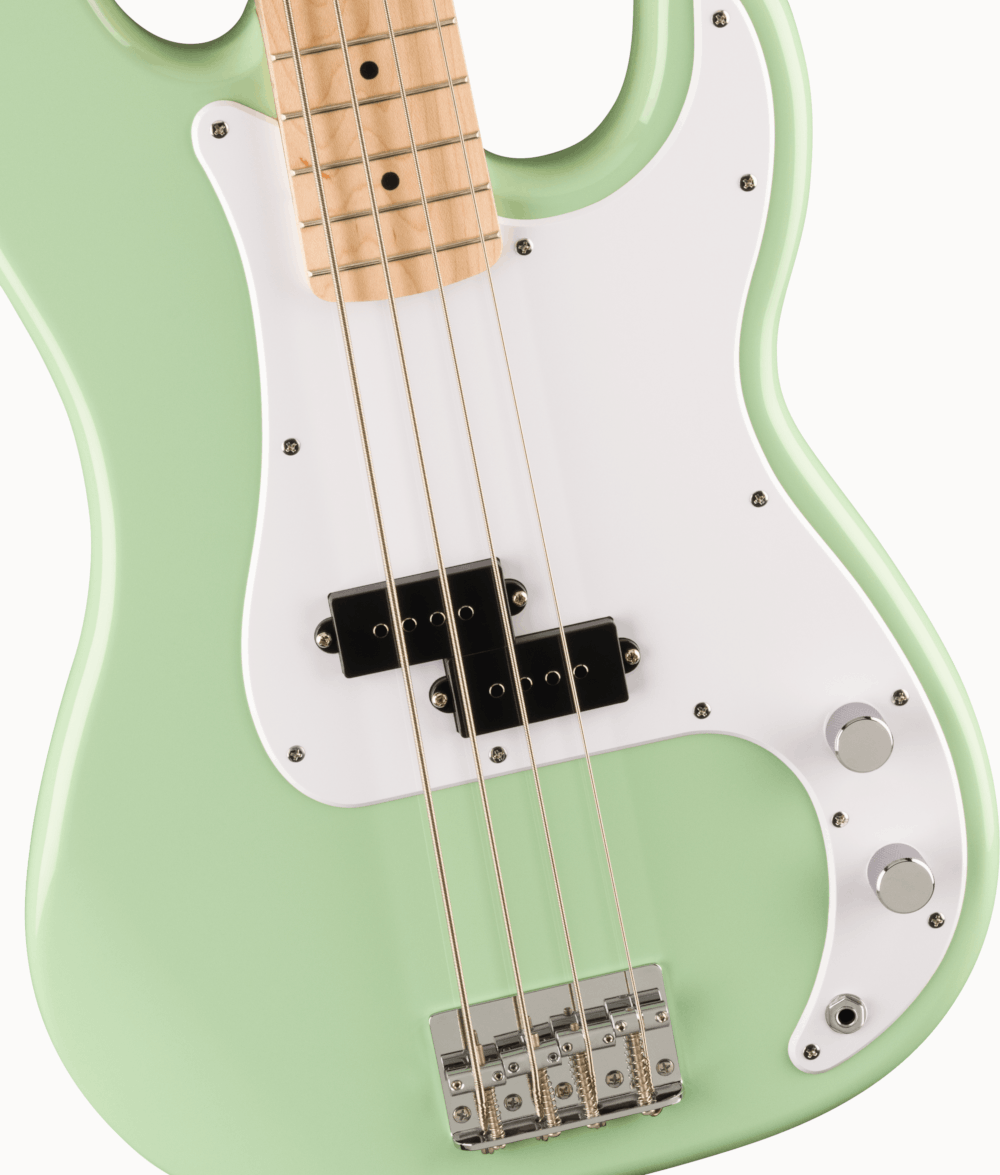 SQUIER FSR SONIC PRECISION BASS GUITAR W/WHITE PICKGUARD, MAPLE FB