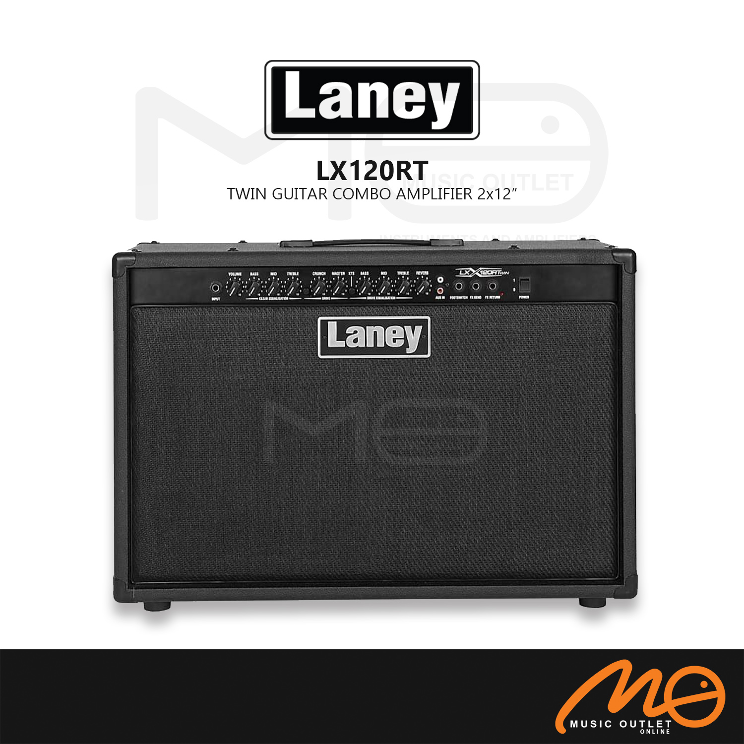 LANEY LX120RT TWIN 120WATT ELECTRIC GUITAR COMBO AMPLIFIER