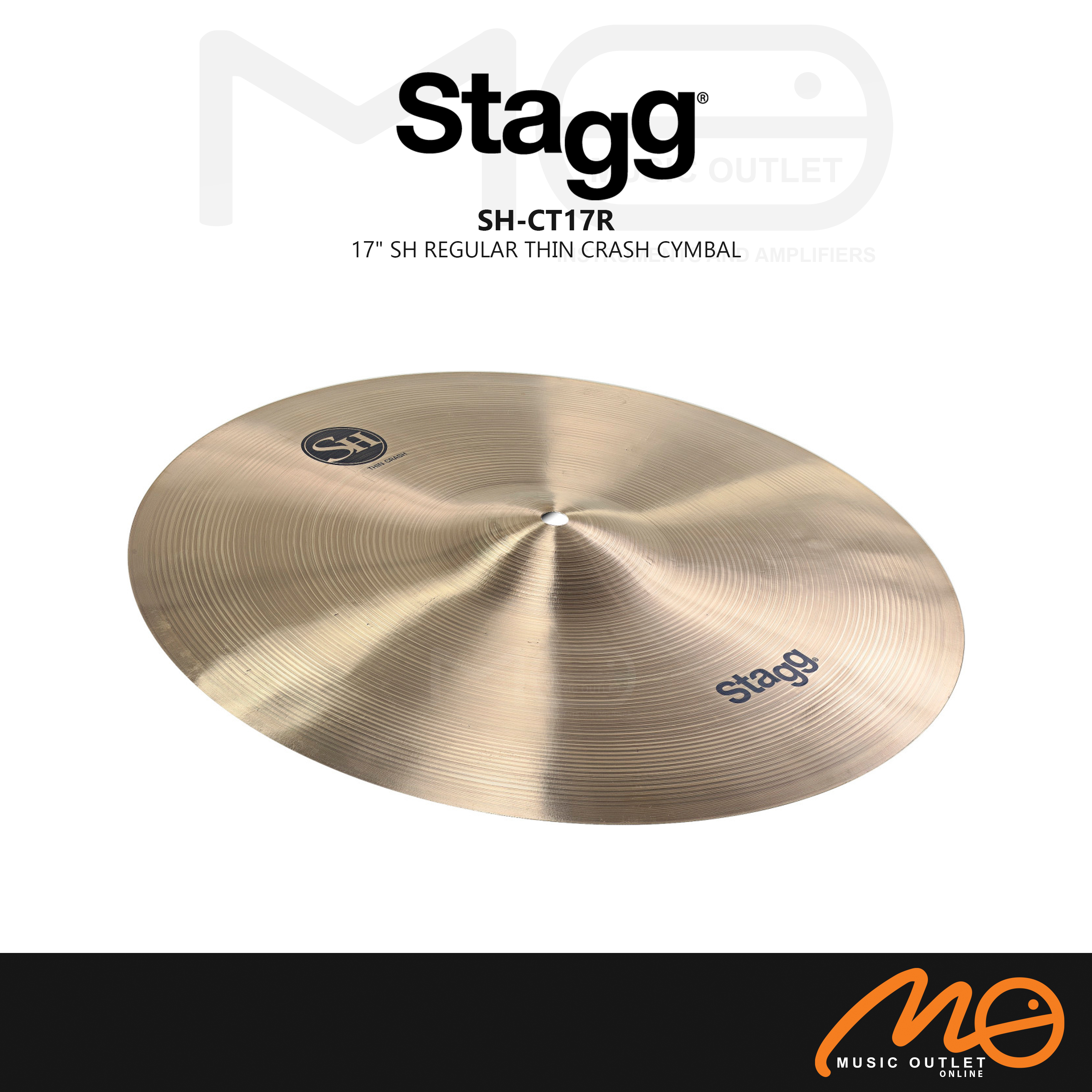 STAGG SHCT17R 17" SH REGULAR THIN CRASH CYMBAL