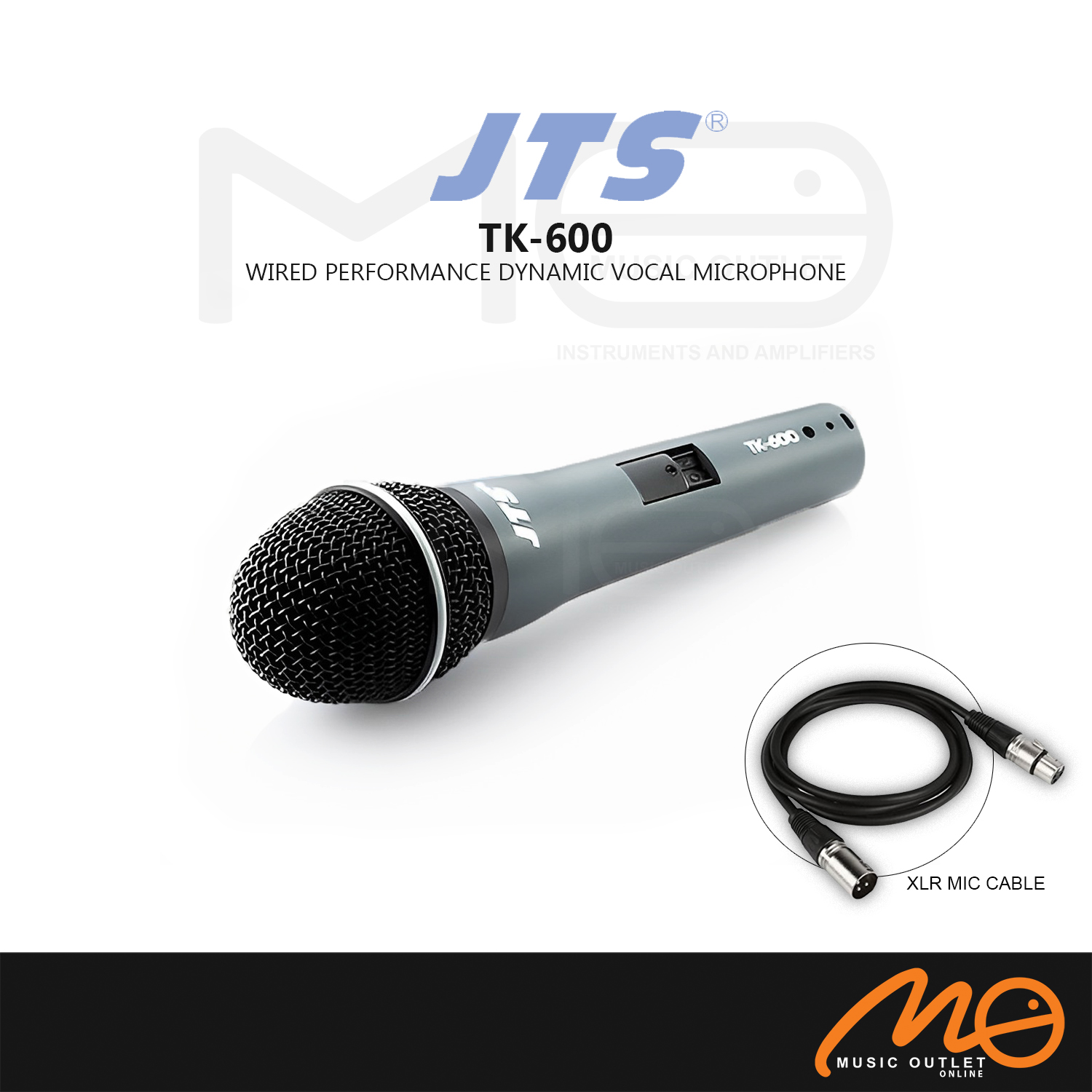 JTS TK600 WIRED PERFORMANCE DYNAMIC VOCAL MICROPHONE
