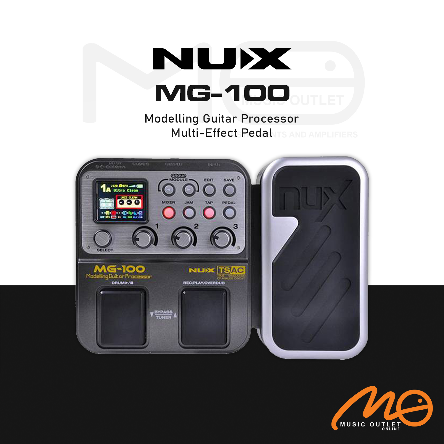 NUX MG100 MODELLING GUITAR PROCESSOR MULTI EFFECTS PEDAL
